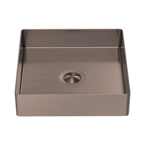 Square 400mm Stainless Steel Basin